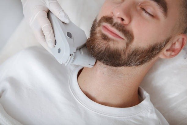 Imgi 28 Handsome Man Getting Facial Skincare Treatment At Salon